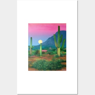 Desert Moon Posters and Art